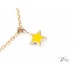 Коледна Детска Гривна 14К Жълто Злато с Коледни Емайлирани Играчки Bloom Jewellery